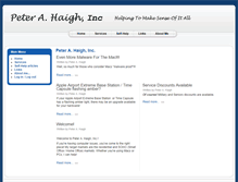 Tablet Screenshot of peterahaigh.com
